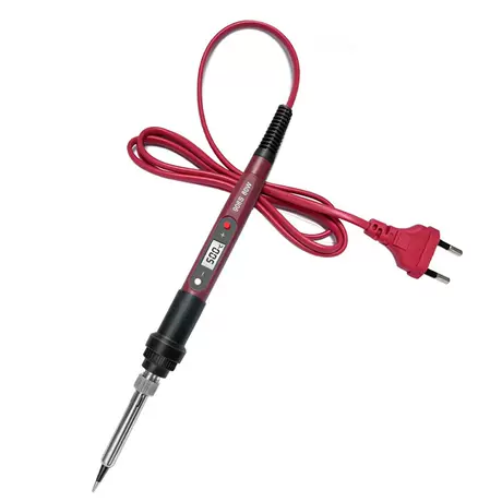 Red 908S soldering iron/European gauge