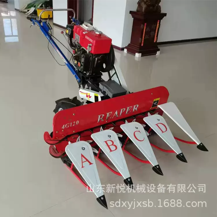 供应辣椒大豆割晒机 自动行走手扶牧草收割机 柴油畜牧草收割机