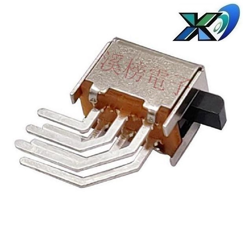 无锁检测开关侧按2P2T  无声轻触开关侧按   按键开关无锁双排