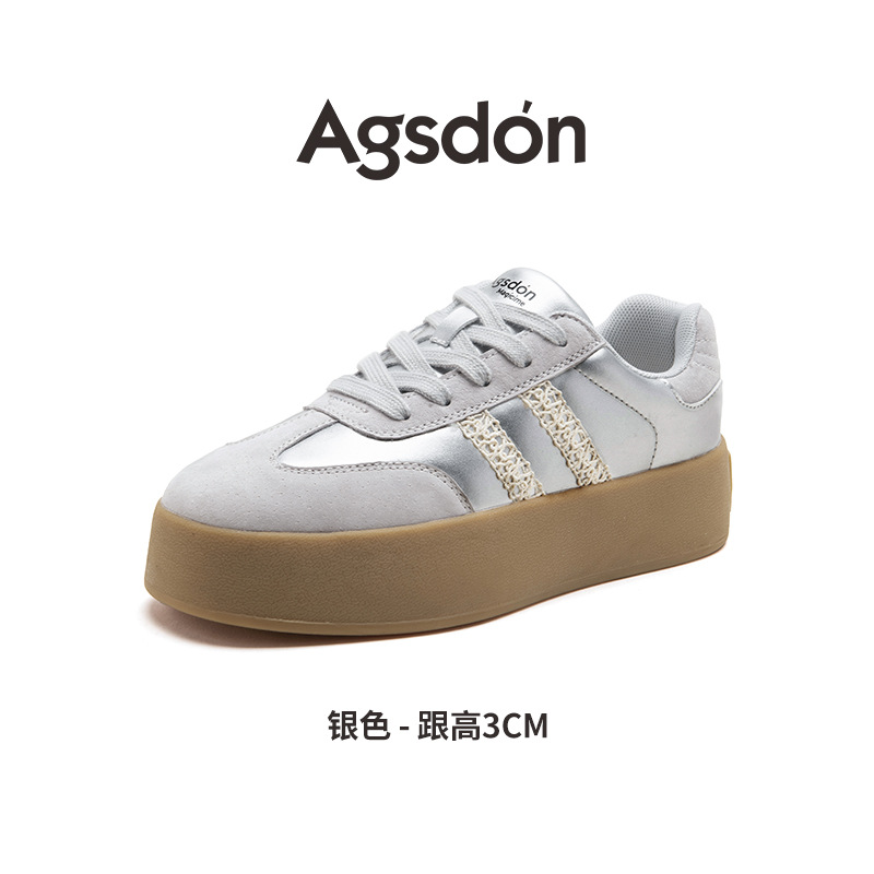 Zapatillas de entrenamiento para mujer Augusden 2026, nuevas zapatillas deportivas casuales retro de suela gruesa para primavera, modelo Melard A-Gan.