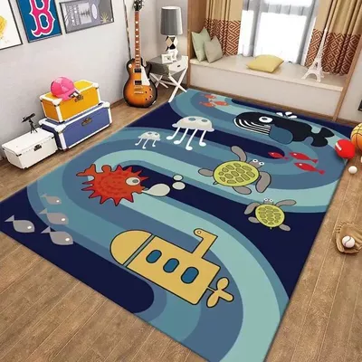 Parking Lot Floor Mat, Avtomobil döşəmə paspasları - light-blue-21-80x-120cm