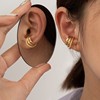 Advanced earrings, demi-season design ear clips, high-quality style, light luxury style, internet celebrity, 2021 collection