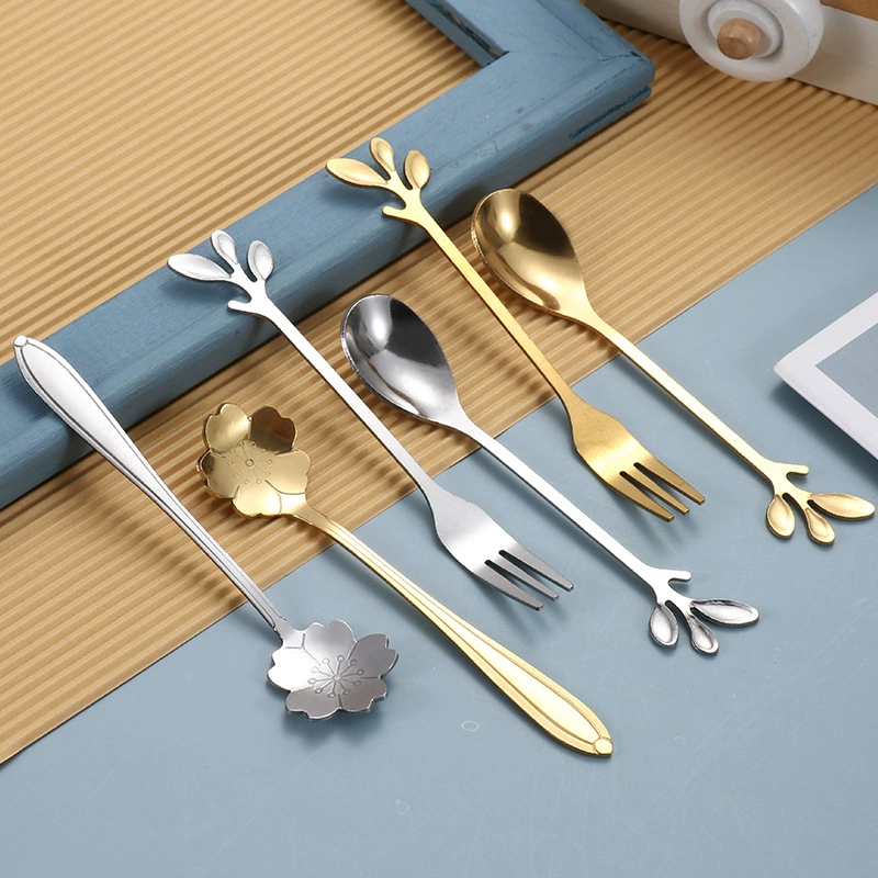 Creative mixing stick stainless steel for home use, spoon, Birthday gift