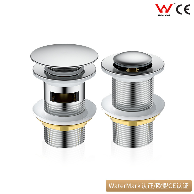 Full Copper Imported New Model Bathroom Sink Amazon Downflow Cover Overflow Hole Spring Downflow Device W CE Certified for Export