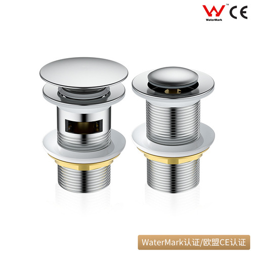 Full Copper Imported New Model Bathroom Sink Amazon Downflow Cover Overflow Hole Spring Downflow Device W CE Certified for Export