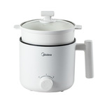 Midea/美的电煮锅XZE1612/XZE1613不粘锅1.7升宿舍学生小火锅