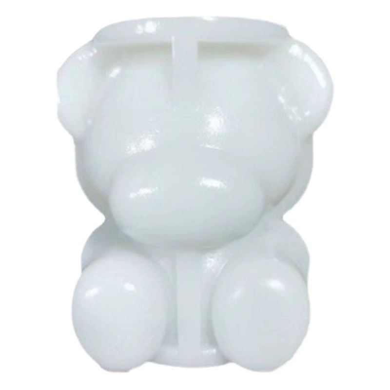 Медведь форма для кубика льда чистый красный ледяной Медведь силиконовая форма для чашки льда напиток кофе с молоком мусс мультфильм домашний коммерческий