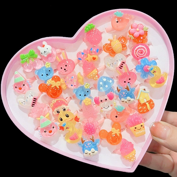 Ring, set, 36 pieces
