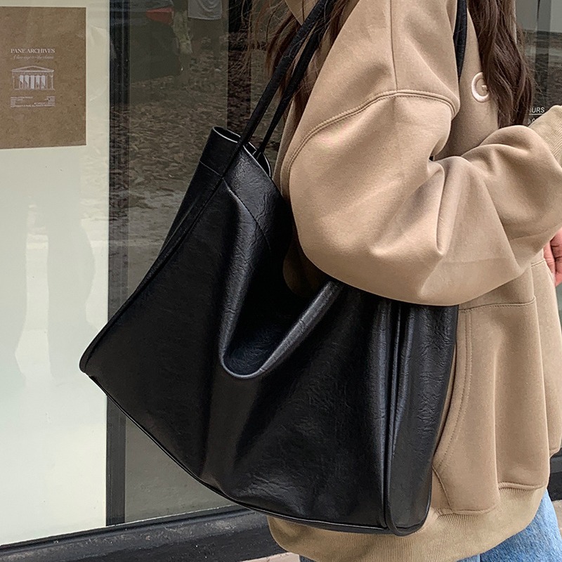 Neu Weiche Leder Große Kapazität Tote für frauen Tasche Handheld, Einzigartiges Design, Eine Schulter Unterarm Tasche, Klasse_voghion.com