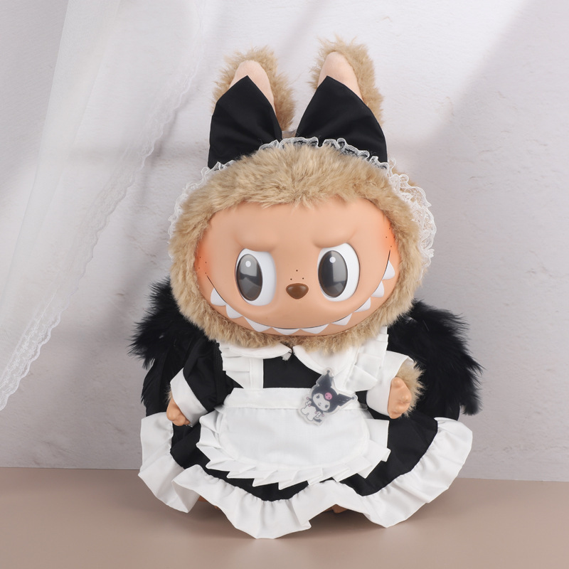 38cmラブブベビー服、ラブブぬいぐるみ服、ラブブ人形着替え、漢服スカートスーツ|undefined