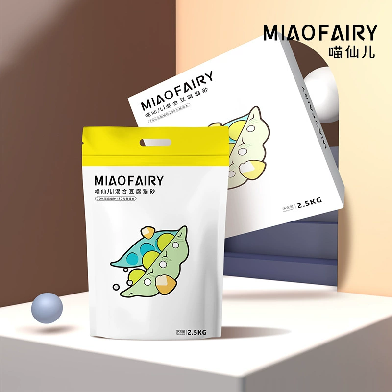 Мяу Фея наполнитель для кошачьих туалетов 6л дезодорант с низким уровнем пыли смыва туалет аромат молока тофу песок бентонитовая смесь наполнитель для кошачьих туалетов оптовая продажа с фабрики
