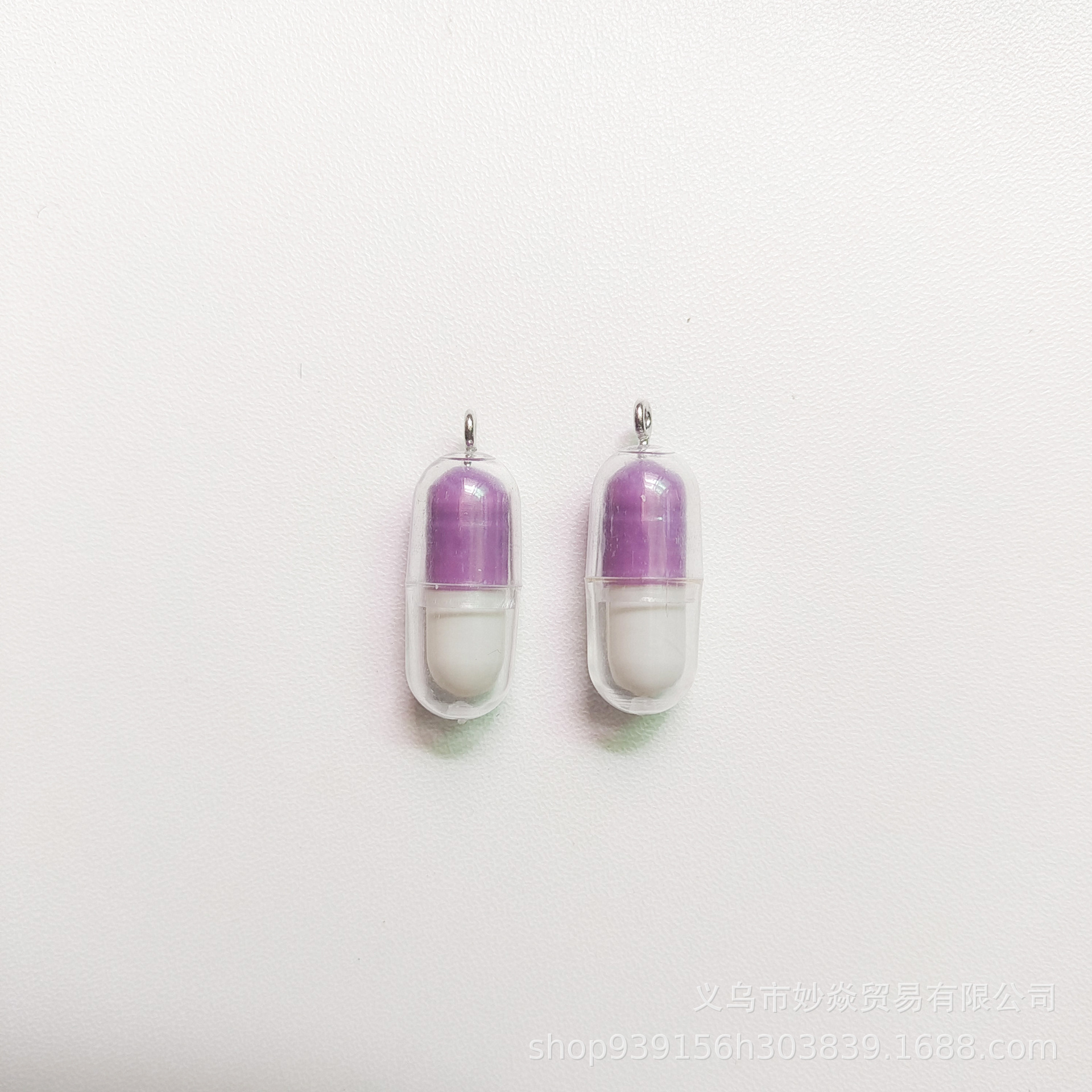 Japonés y coreano simulación tridimensional mini píldora cápsula DIY resina colgante epoxi pendientes collar accesorios de joyería