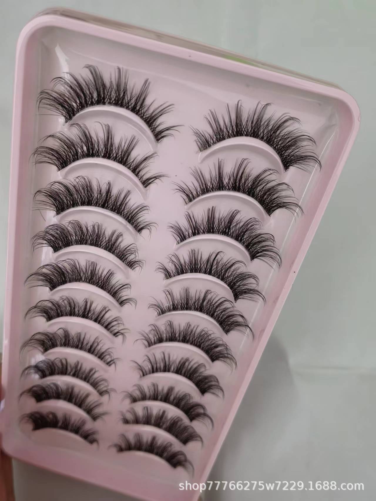 Los principiantes usan pestañas postizas del pequeño Diablo en un segundo, tallo transparente, piel de visón, dibujos animados de auto-injerto cómodos e imperceptibles