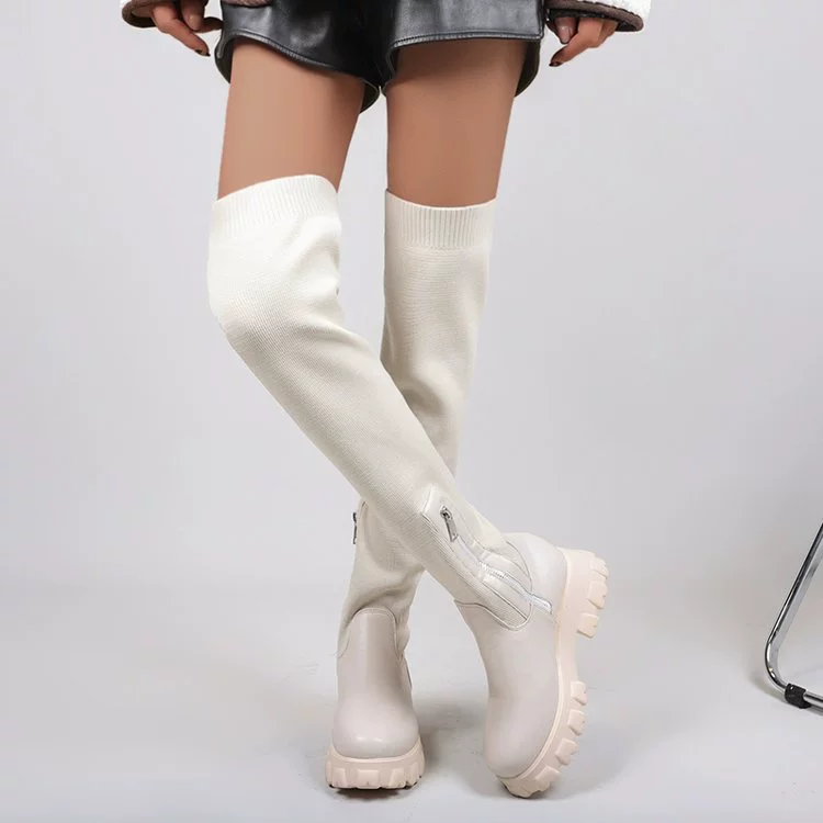 High boots platform, for import, plus size, European style, wholesale