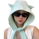 Deviruchi Strap Quick-drying Sunscreen Sunshade Hat Thin Ear Protection Hood Cute Cat Ears Niche