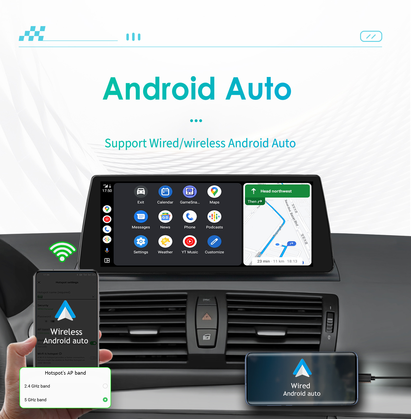 10.25inch Android Large Screen Suitable for 06-12 Bmw 1 Series E88 E82 E81 E87 Car Navigator
