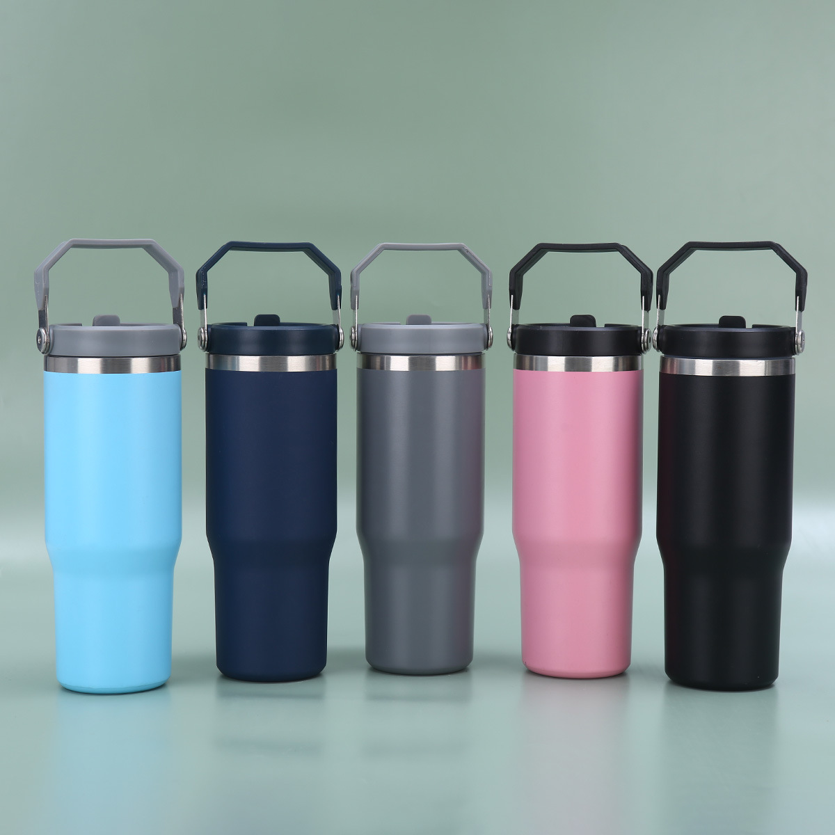 Casual Retro Solid Color 201 Stainless Steel 304 Stainless Steel Thermos Cup 1 Piece display picture 3