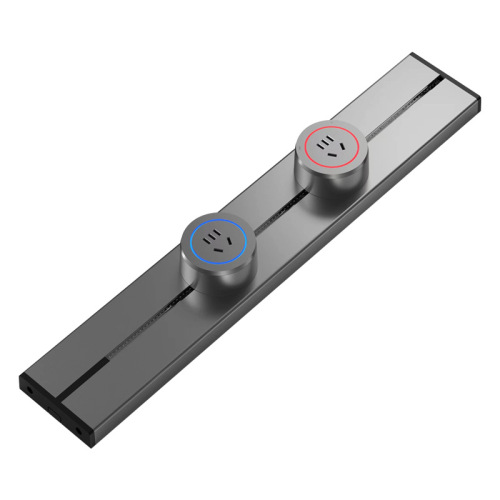 Surface-mounted wall-mounted wireless track socket household removable power track socket with light kitchen socket strip