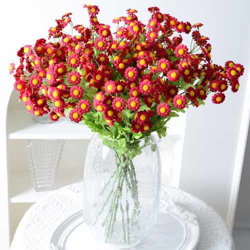30 head daisy simulation flowers chamomile cosmos home photography decoration wild African daisy bunch wholesale