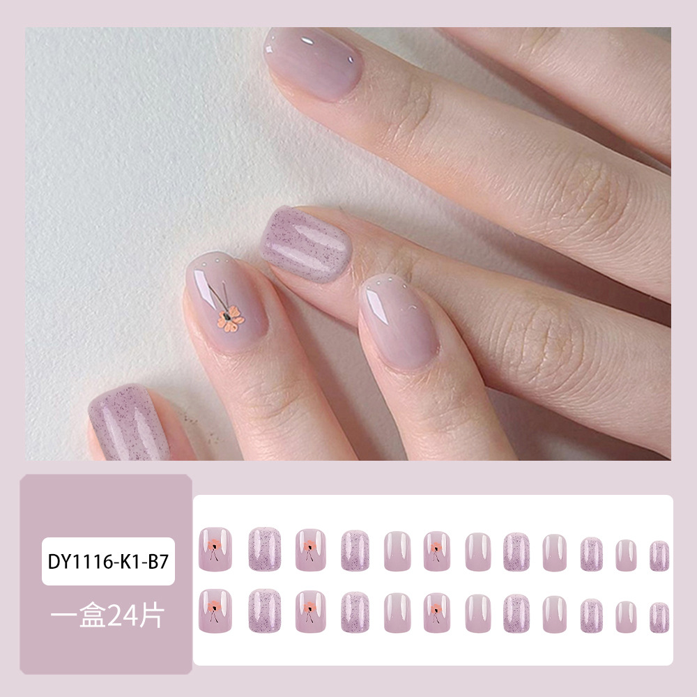 Ventas calientes transfronterizas frescas de vestir decoración de uñas brillante y elegante manicure ambiente elegante parche de uñas de moda