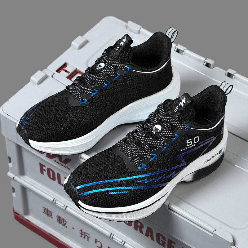 Giày chạy bộ thể thao unisex cổ thấp, đế MD giảm chấn, thân lưới thoáng khí, buộc dây — X3 Bình Minh, X3 Hắc Diệu Thạch, X3 hương cỏ xanh, X5 màn đêm chi tiết 12