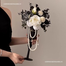 2025玫瑰仿真花假花花束无火香薰套装餐桌客厅装饰花瓶散香摆件