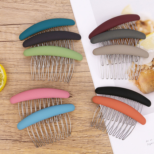 Korean invisible hair comb, reverse combing for girl-like bangs, hair clip, anti-slip hair accessory, side hairpin, back of head, frizz hair clip accessory