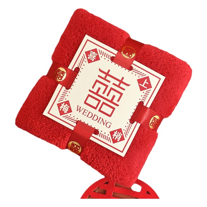 Hand gift towel wholesale wedding gift box box happy word towel happy shop holiday gift creative towel