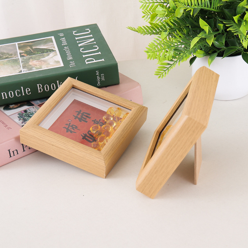 Creative Wooden Ornaments, Photo Frames, Ornaments, Daily Gifts, High-End Gifts, Desktop Ornaments, Ingot Photo Frames, Table Settings