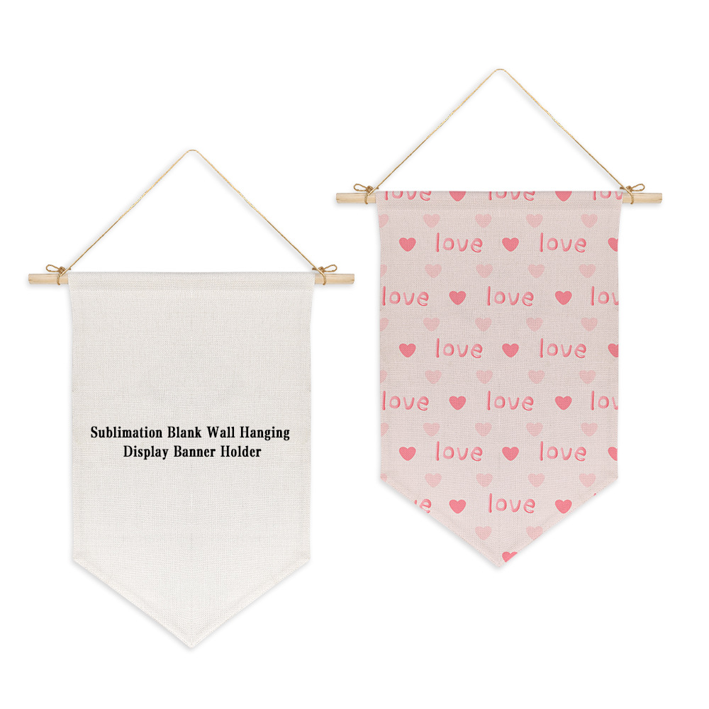 Nuevos productos de sublimación térmica decoración puerta de pared bandera al por mayor