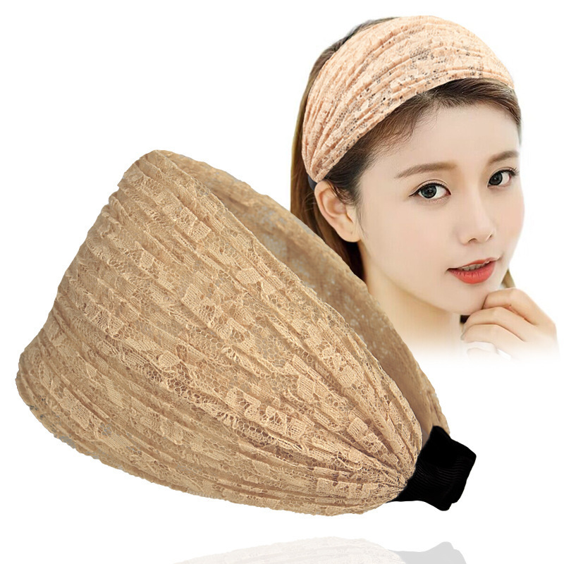 韩国简约宽边头箍 压头发饰品气质发卡发带 蕾丝带齿不易滑落发箍|undefined