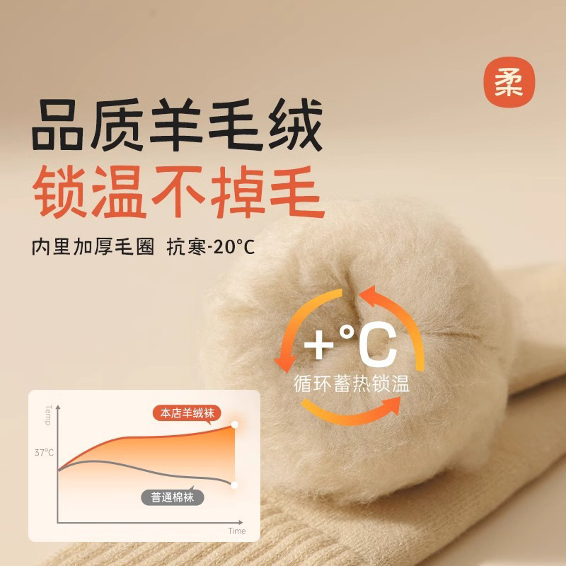 袜子女秋毛圈冬季加绒加厚保暖过膝长筒护膝护腿长袜大腿长筒袜|undefined