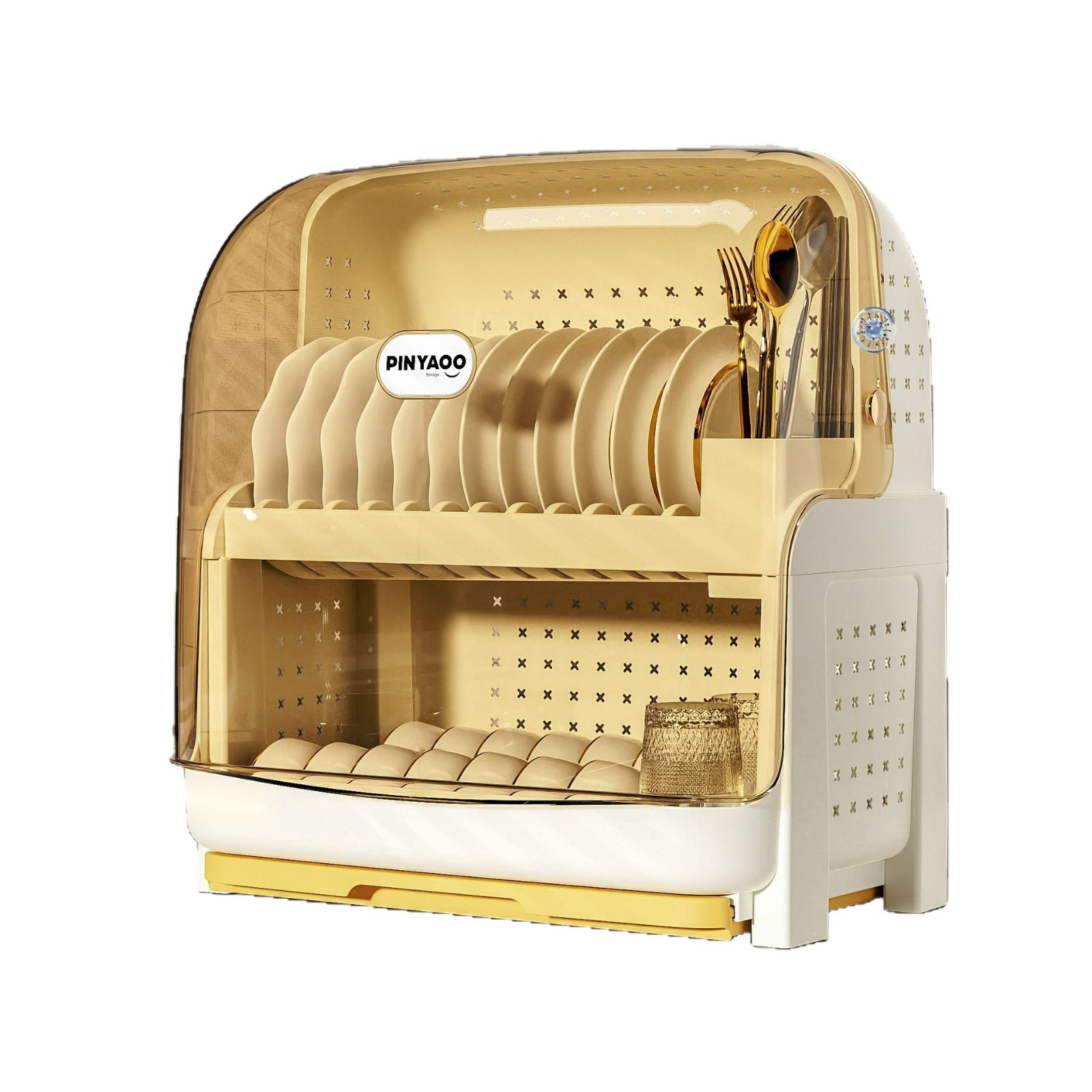 [Selección estricta] estantes de cocina cubierta doméstica multifuncional para almacenar estantes de platos, estantes de drenaje de cubierta volátil