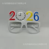 Новые 2026 цифровые новогодние очки трансграничные новогодние новогодние вечеринки украшения реквизит креативные цифровые забавные солнцезащитные очки