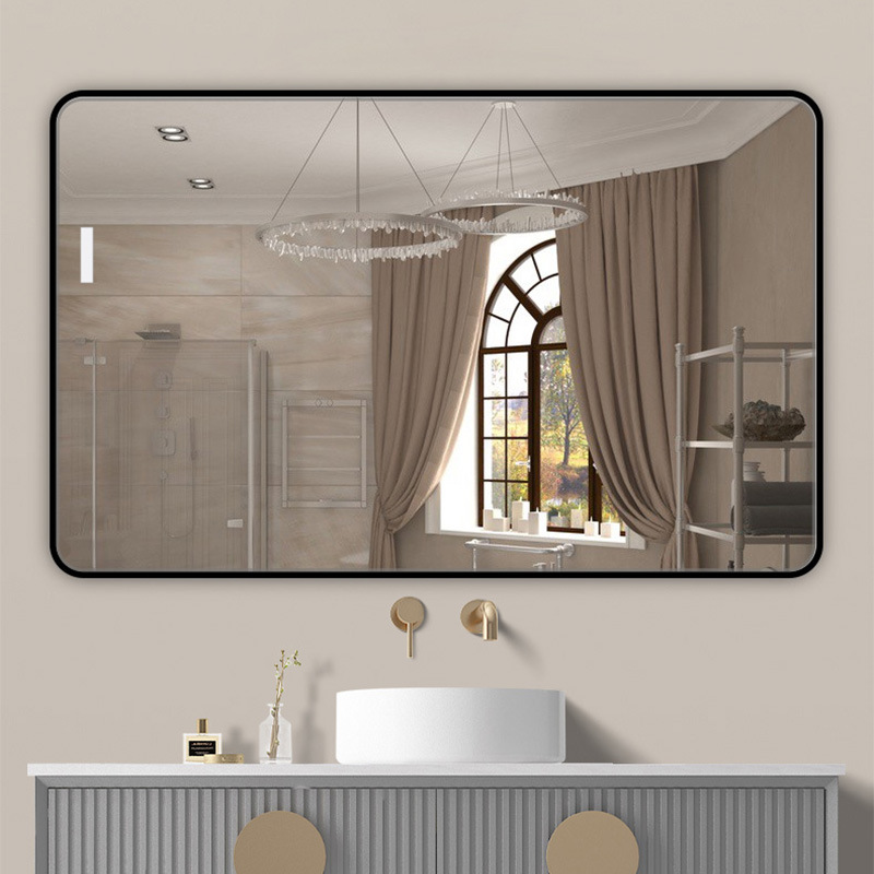 Direct from Manufacturer: Bathroom Mirror for Home Use, Wall-Mounted Adhesive Vanity Mirror for Washbasin, Bathroom Mirror Wholesale