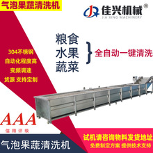 瓜果清洗机全自动去杂连续式快速气泡蔬菜设备大枣清洗机