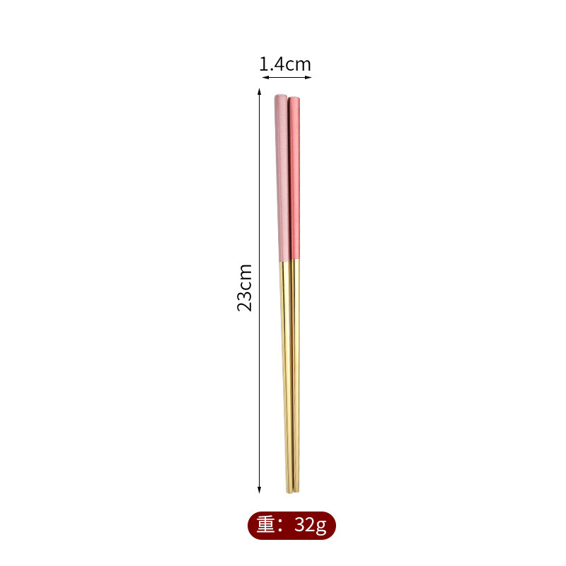 분말 금 젓가락-23cm