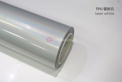 TPU car color change film in laser white, black, gray, and silver, full car wrap film, factory wholesale, cross-border direct sales (Auto Color Change Film) - tpu-laser-white-15215m