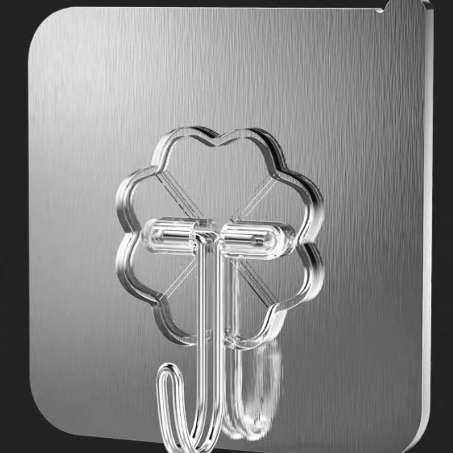 Gancho adhesivo fuerte para colgar en la pared rodamiento de pared transparente gancho sin costuras Gancho de pared sin punzonado gancho de pasta