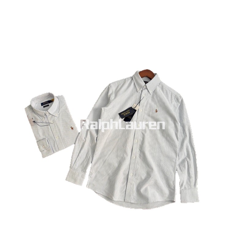 跨境 Ralph Lauren/POLO 拉夫劳伦RL拉夫经典细条纹衬衫|undefined