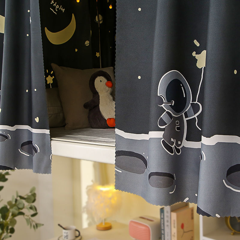 University Dormitory Bed Curtain for Upper Bunk, Dormitory Curtain for Lower Bunk, Blackout Fabric for Female Students, Curtain for Blocking the Top, Single Curtain for Girls