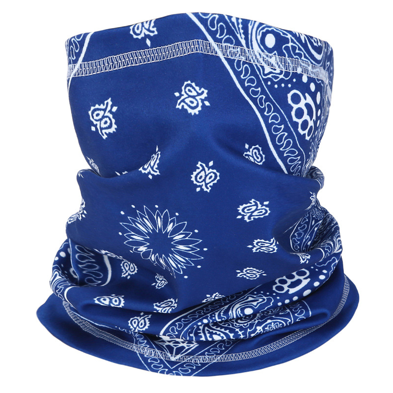 Amazon popular bufanda de montar de doble cara impresa a prueba de frío engrosada cuello caliente deportes al aire libre máscara caliente