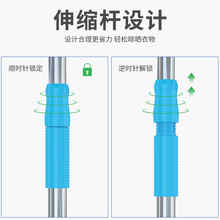 KE3C撑衣杆家用加粗加长架取衣服叉杆晾衣杆伸缩撑衣杆加长衣叉挂