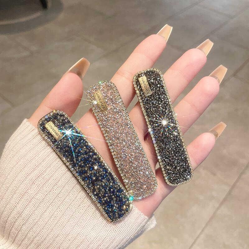 韩水发夹女侧边刘海碎发bb夹子头饰网红2024年新款一字夹