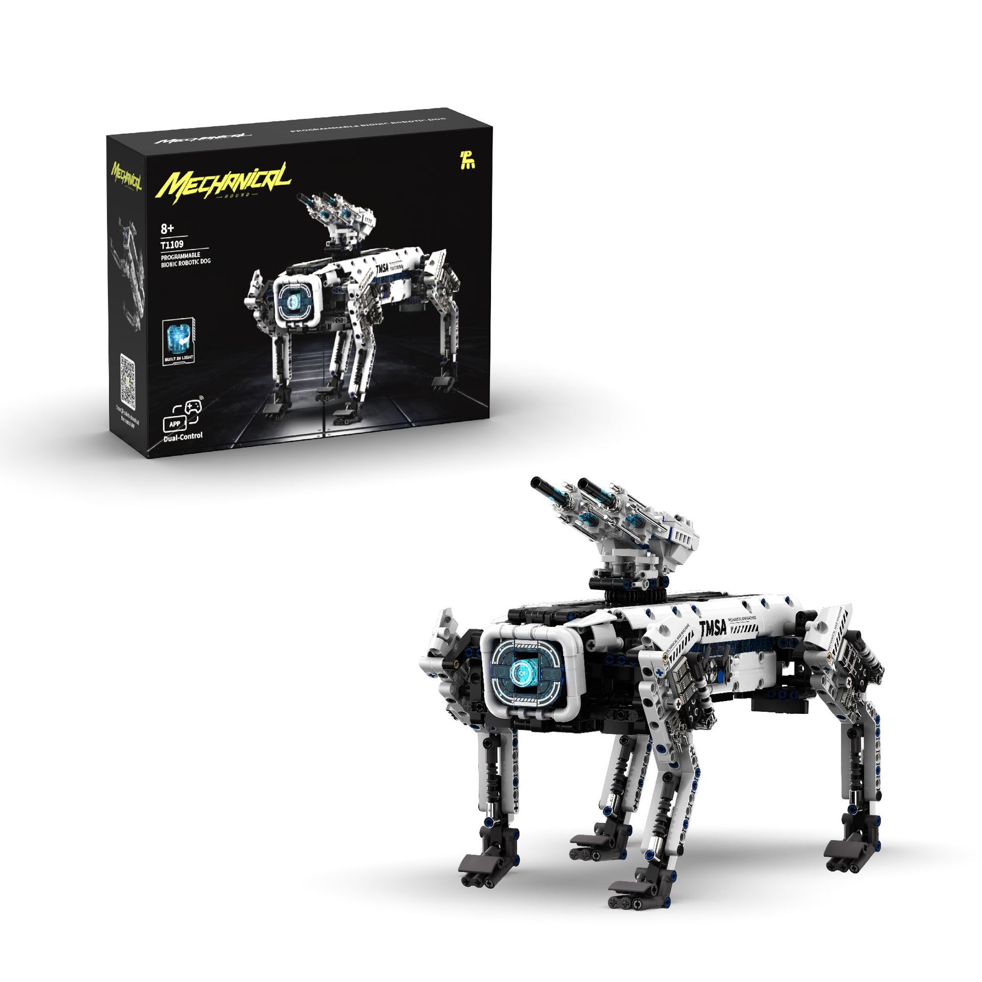 T1109 sci-fi bionic war robot dog (remote control + mobile app programming)