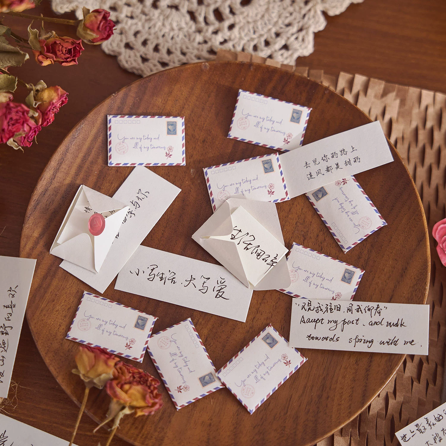 早沫 Mini envelopes, love letters, love letters series, high-value mini envelopes, handwritten copywriting, couples confess love letters