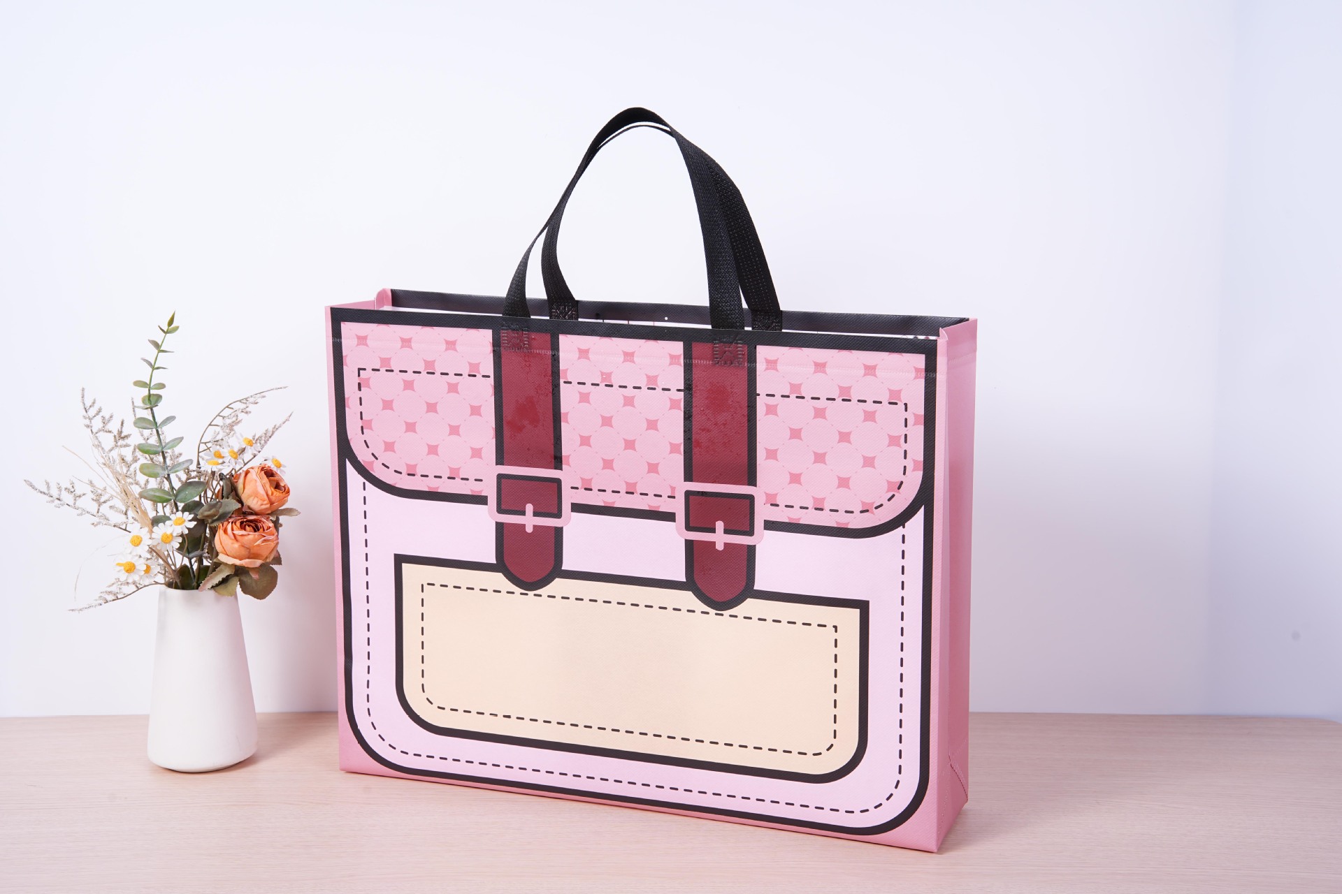 Bolsos de tienda de ropa gran bolsas de compras no tejidas personalizadas Wenchuang bolsas no tejidas personalizadas logotipo