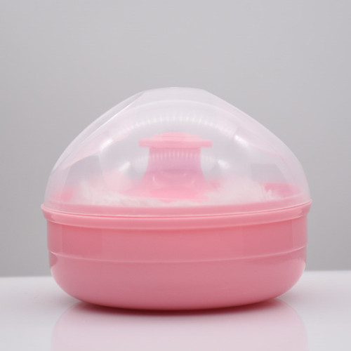 Soft fluffy baby powder puff baby powder puff newborn with box portable empty powder puff box manufacturer wholesale