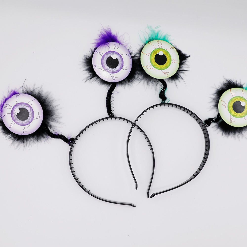 Ojos grandes, diadema de Halloween, fiesta, decoración exagerada, festival de fantasmas de primavera, mascarada, ambiente de terror, accesorios transfronterizos