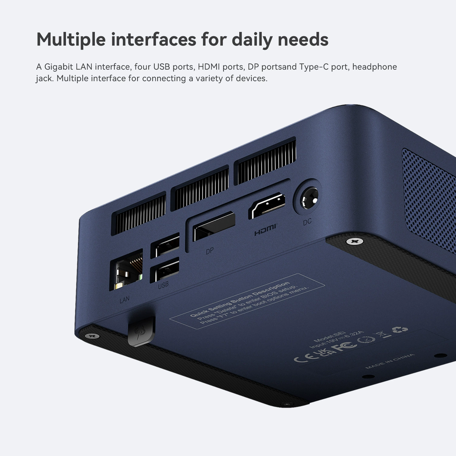 Мини-компьютер SEI 12 Core i5-1235U, коммерческий офисный хост